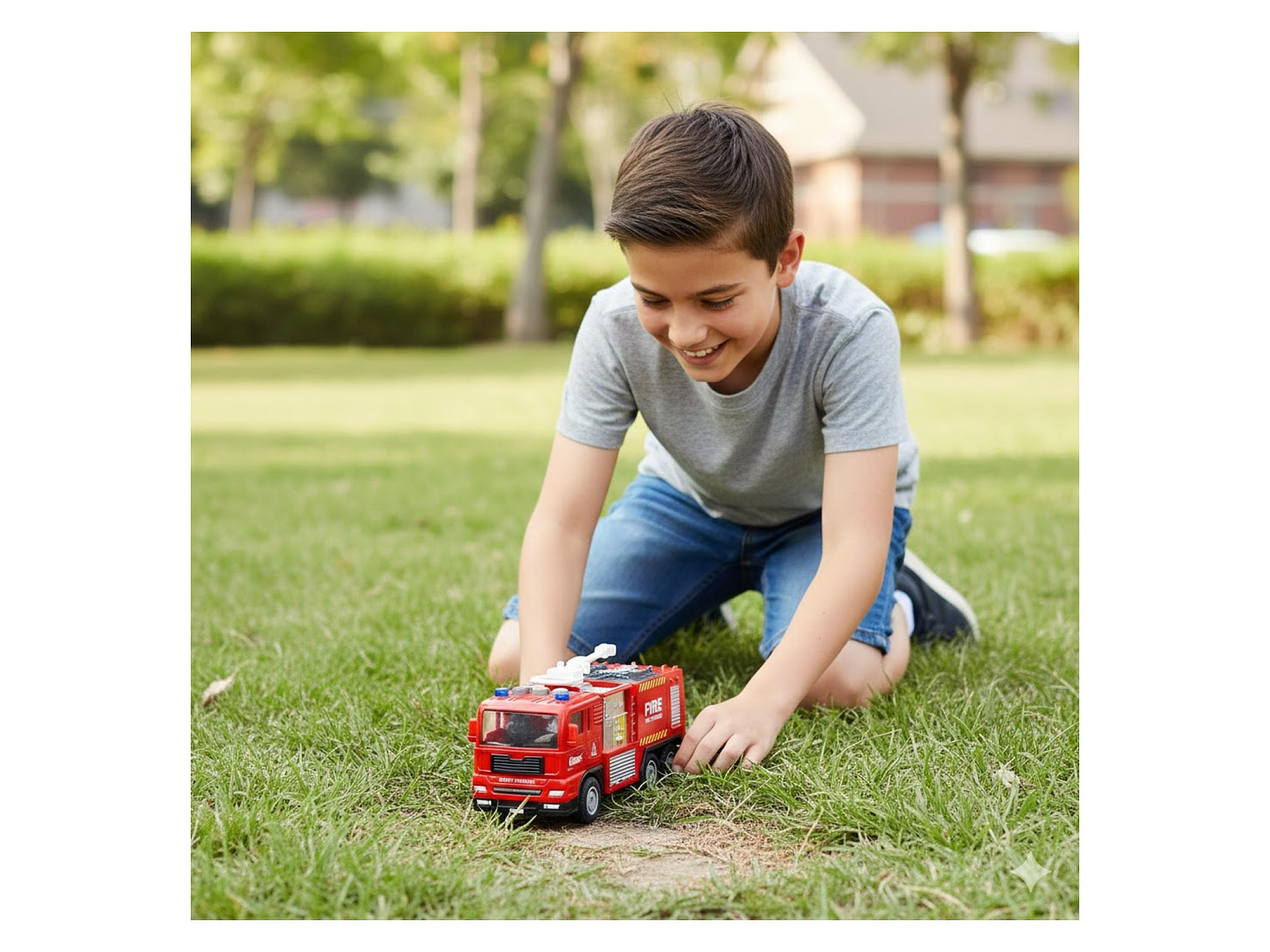Juguete Camión Bomberos Fricción Luces Sonidos DBG1687 5
