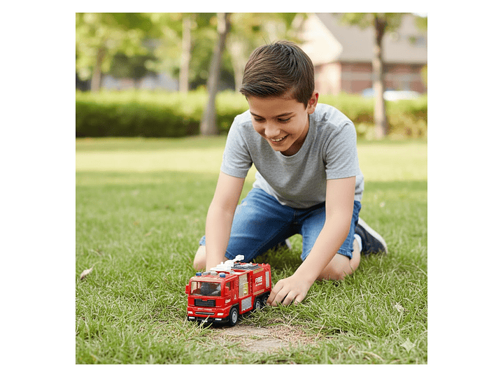Juguete Camión Bomberos Fricción Luces Sonidos DBG1687 5