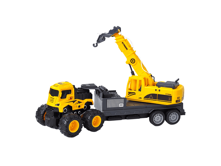 Juguete Camión de Remolque con Grúa Fricción DBG1688 5