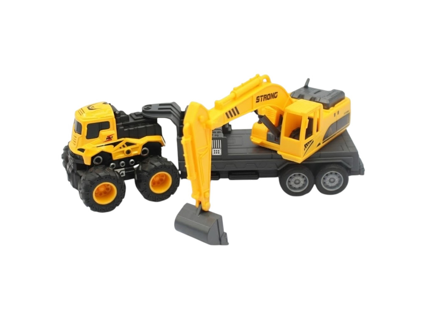 Juguete Camión de Remolque con Excavadora Fricción DBG1689 4