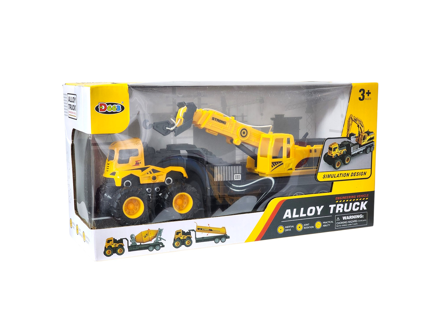 Juguete Camión de Remolque con Grúa Fricción DBG1688 7