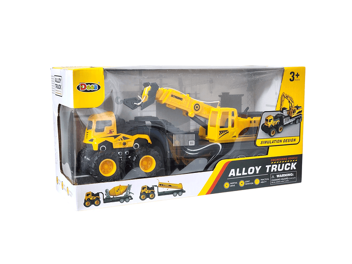 Juguete Camión de Remolque con Grúa Fricción DBG1688 7