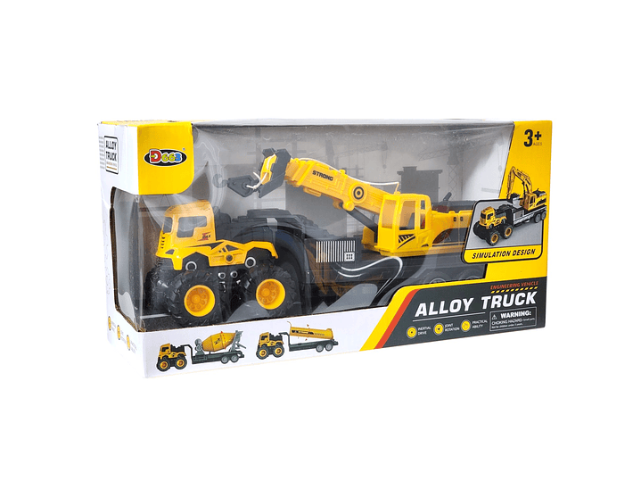 Juguete Camión de Remolque con Excavadora Fricción DBG1689 6