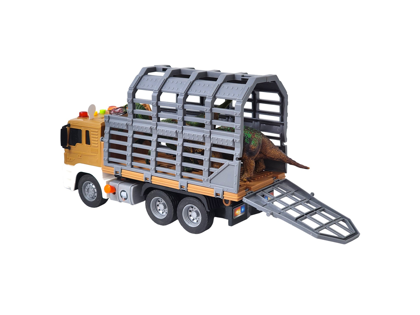 Juguete Camión Remolque Luces Sonidos Dinosaurios DBG1613 5