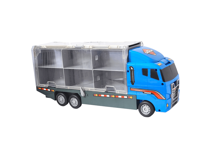 Juguete Camión Transporte Policial Fricción 6 Autos DBG1611 4