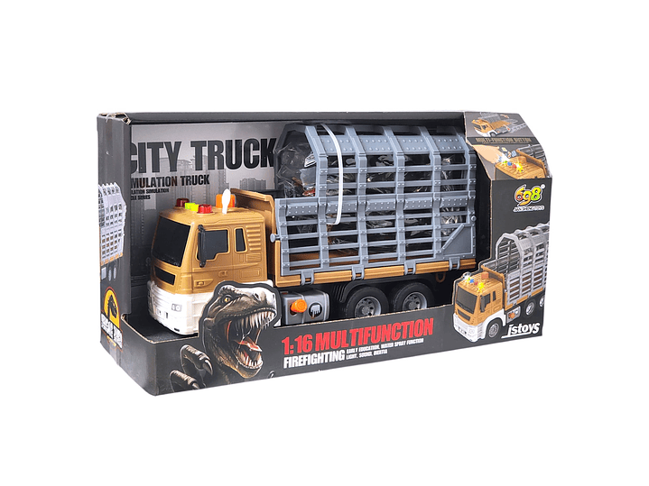 Juguete Camión Remolque Luces Sonidos Dinosaurios DBG1613 7