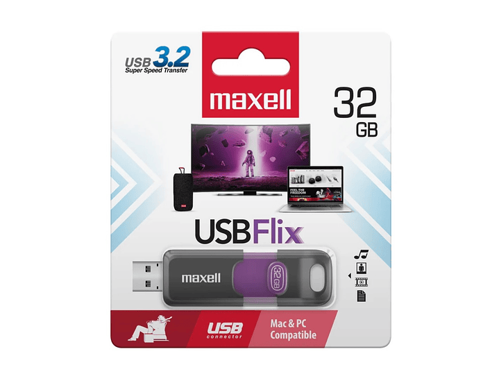 Pendrive 32GB Maxell USBFlix 3.2 1