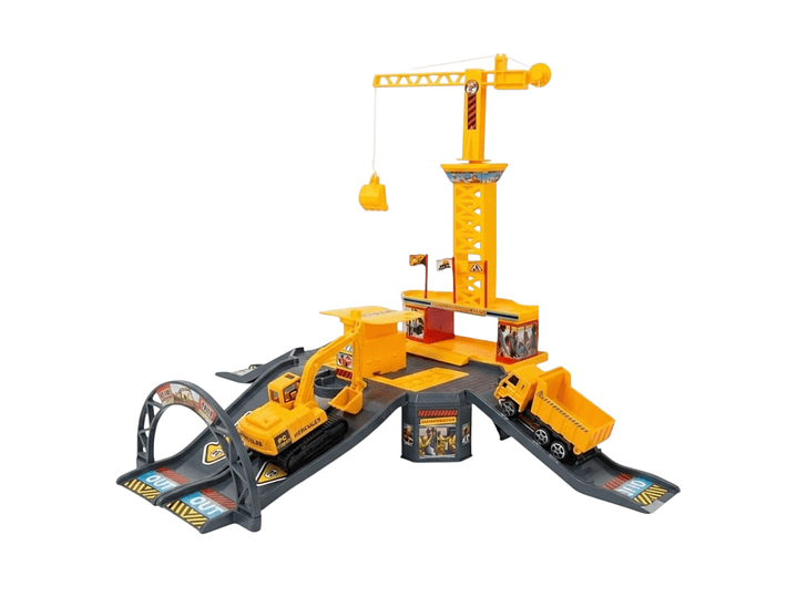 Juguete Set Construcción con Grúa Rampas y Vehículos DBG1705 2