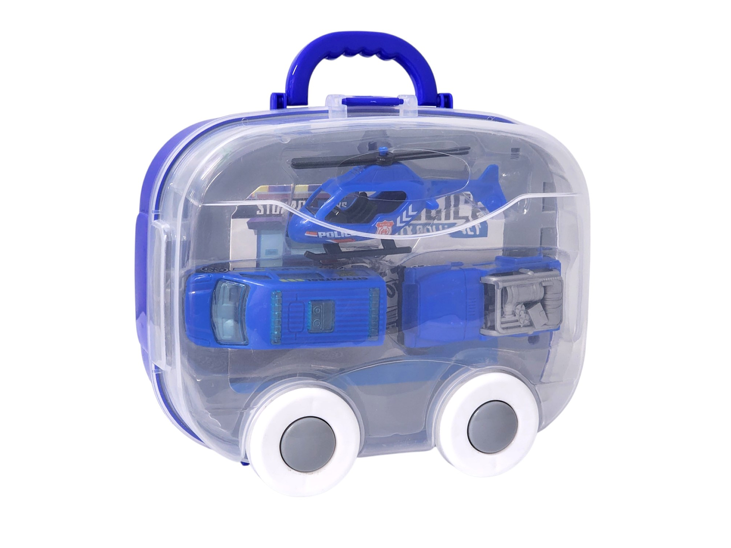 Juguete Mini Estación Policía 2 en 1 con Vehículos DBG1706 2