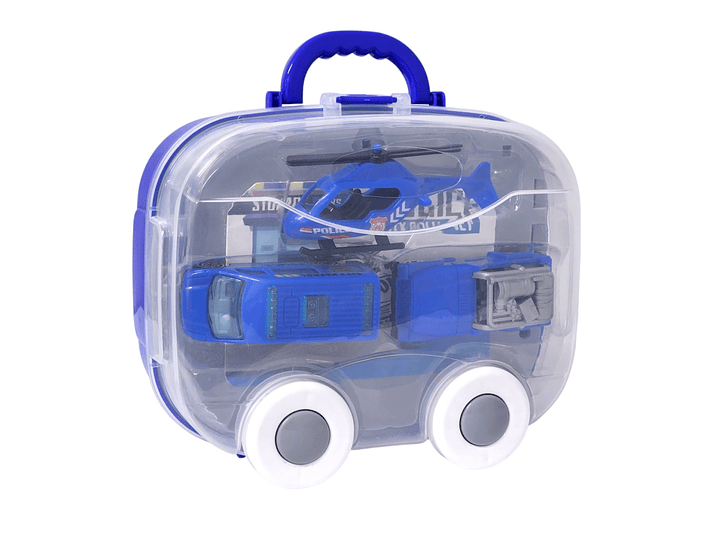 Juguete Mini Estación Policía 2 en 1 con Vehículos DBG1706 2