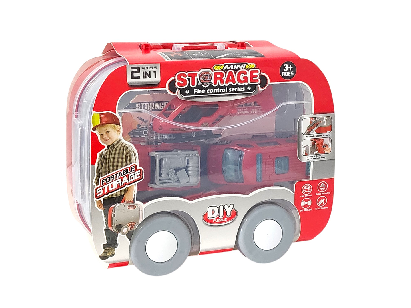Juguete Estación Bomberos 2 en 1 con Vehículos DBG1708 1