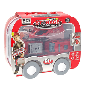 Juguete Estación Bomberos 2 en 1 con Vehículos DBG1708