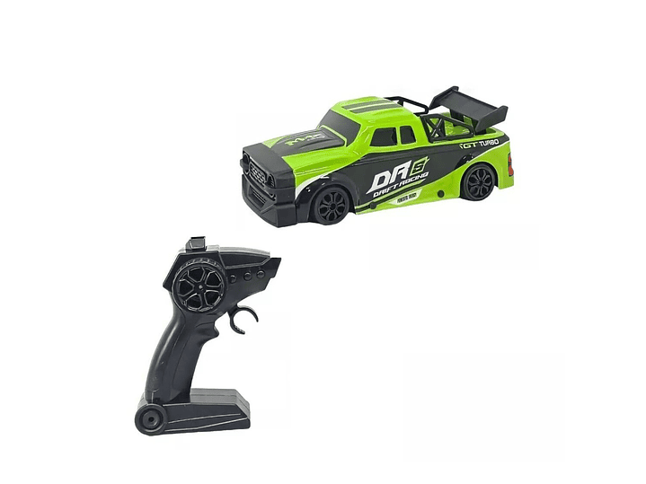 Auto Control Remoto Drift 4 Canales Luces Led DBG1599G Verde 1