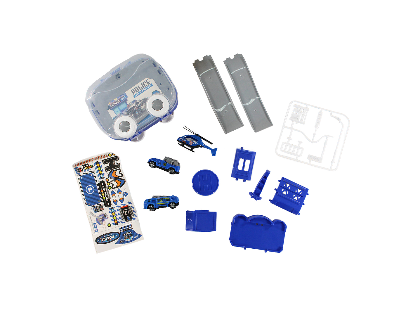 Juguete Mini Estación Policía 2 en 1 con Vehículos DBG1706 5