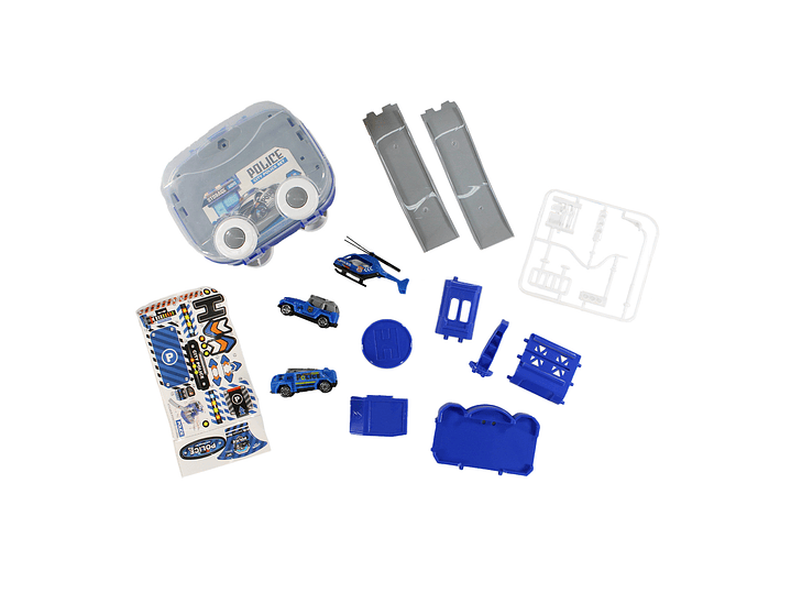 Juguete Mini Estación Policía 2 en 1 con Vehículos DBG1706 5