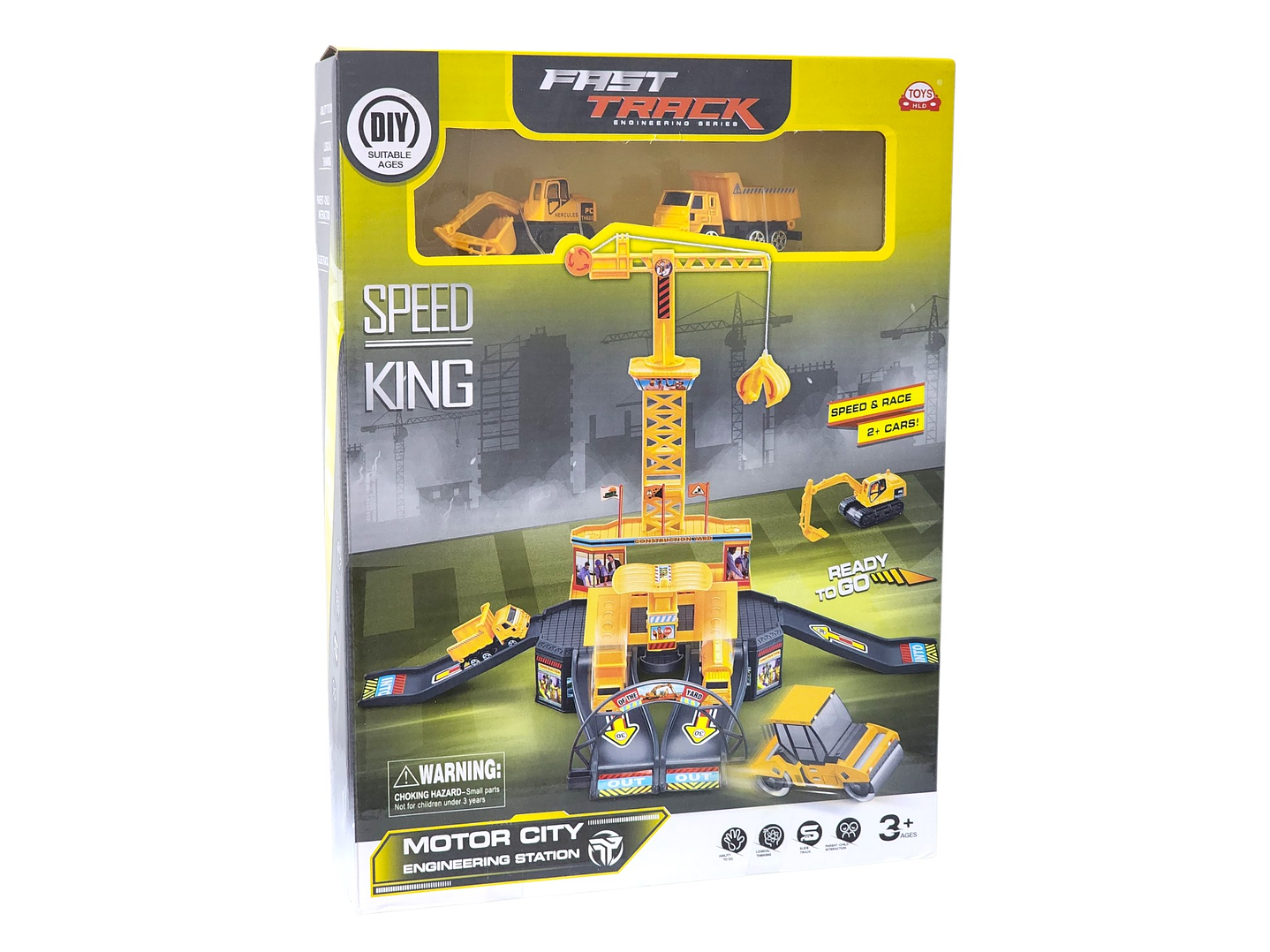 Juguete Set Construcción con Grúa Rampas y Vehículos DBG1705 6