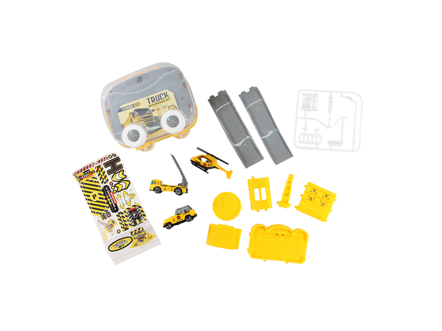 Juguete Estación Construcción 2 en 1 con Vehículos DBG1707 4