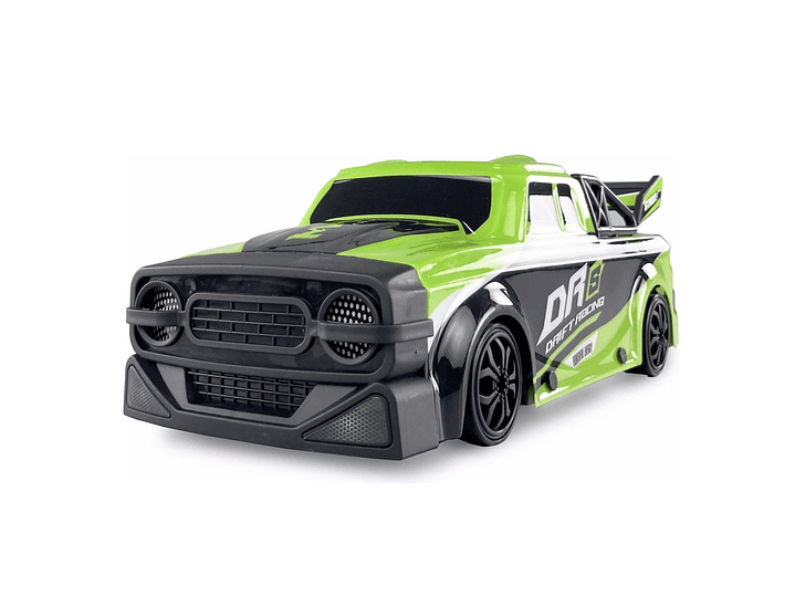 Auto Control Remoto Drift 4 Canales Luces Led DBG1599G Verde 2