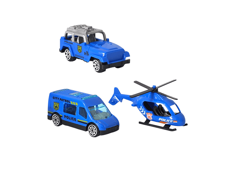 Juguete Mini Estación Policía 2 en 1 con Vehículos DBG1706 6