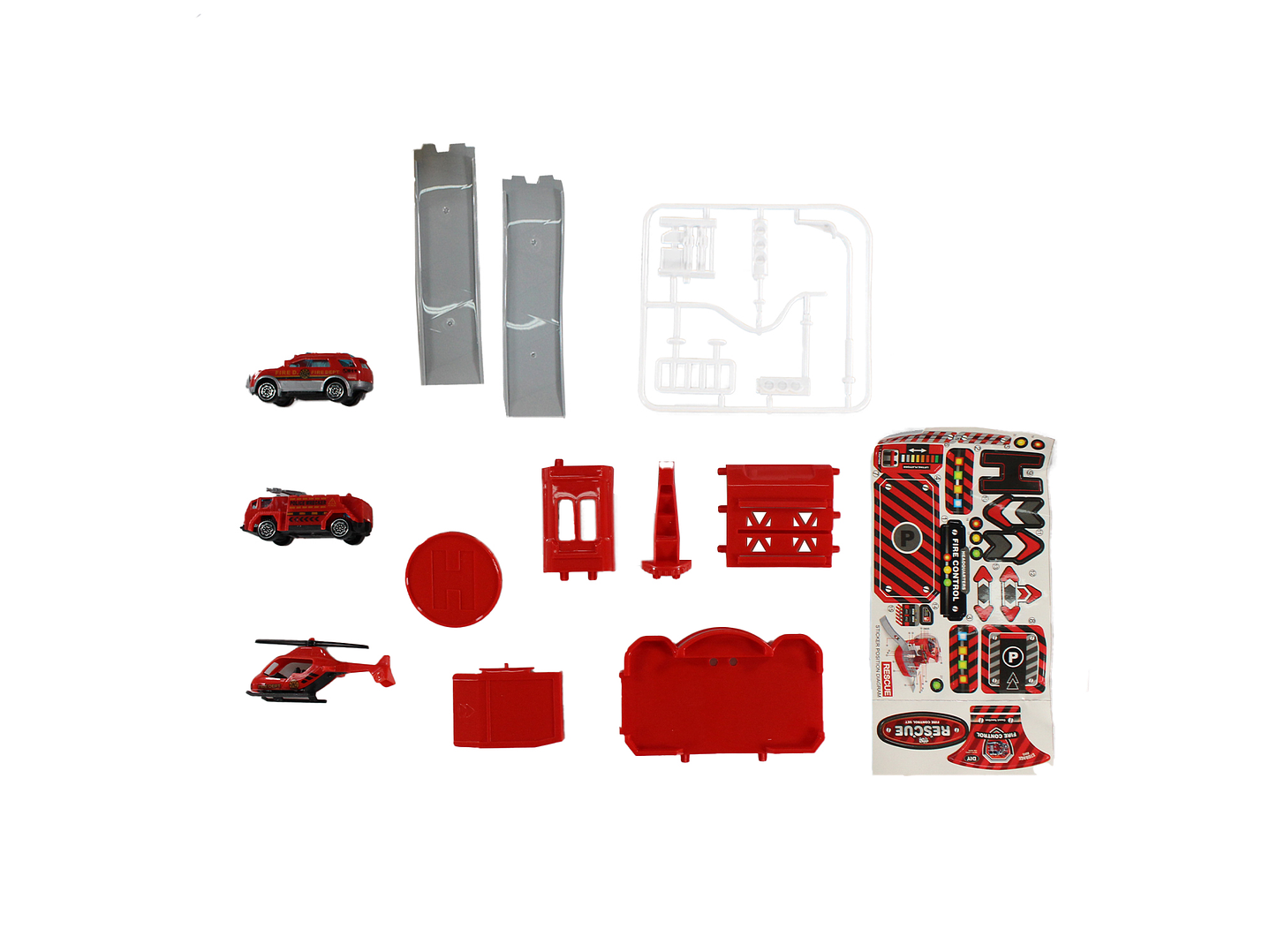 Juguete Estación Bomberos 2 en 1 con Vehículos DBG1708 4