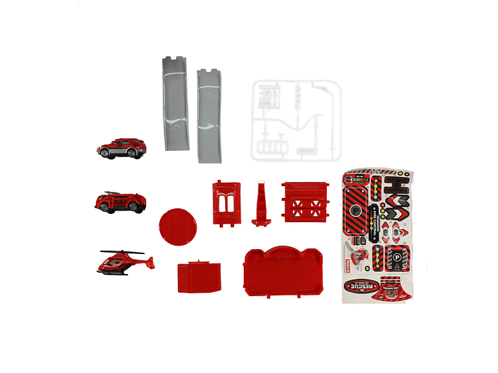 Juguete Estación Bomberos 2 en 1 con Vehículos DBG1708 4