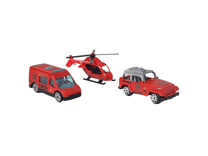 Juguete Estación Bomberos 2 en 1 con Vehículos DBG1708 5