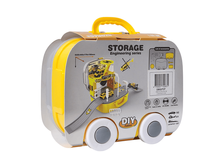 Juguete Estación Construcción 2 en 1 con Vehículos DBG1707 6