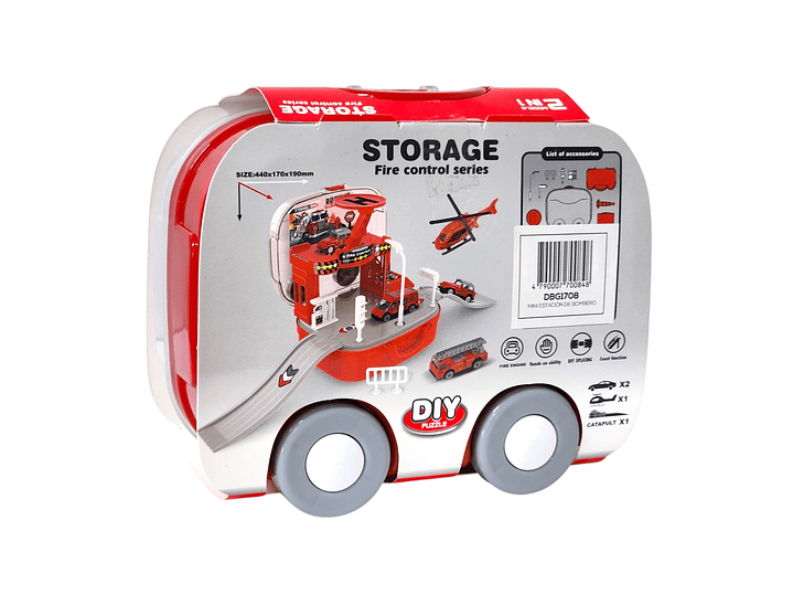 Juguete Estación Bomberos 2 en 1 con Vehículos DBG1708 6