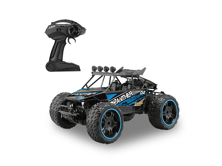 Auto Rally Racer Veloz Control Remoto 2.4G DBG1606BL Azul 1