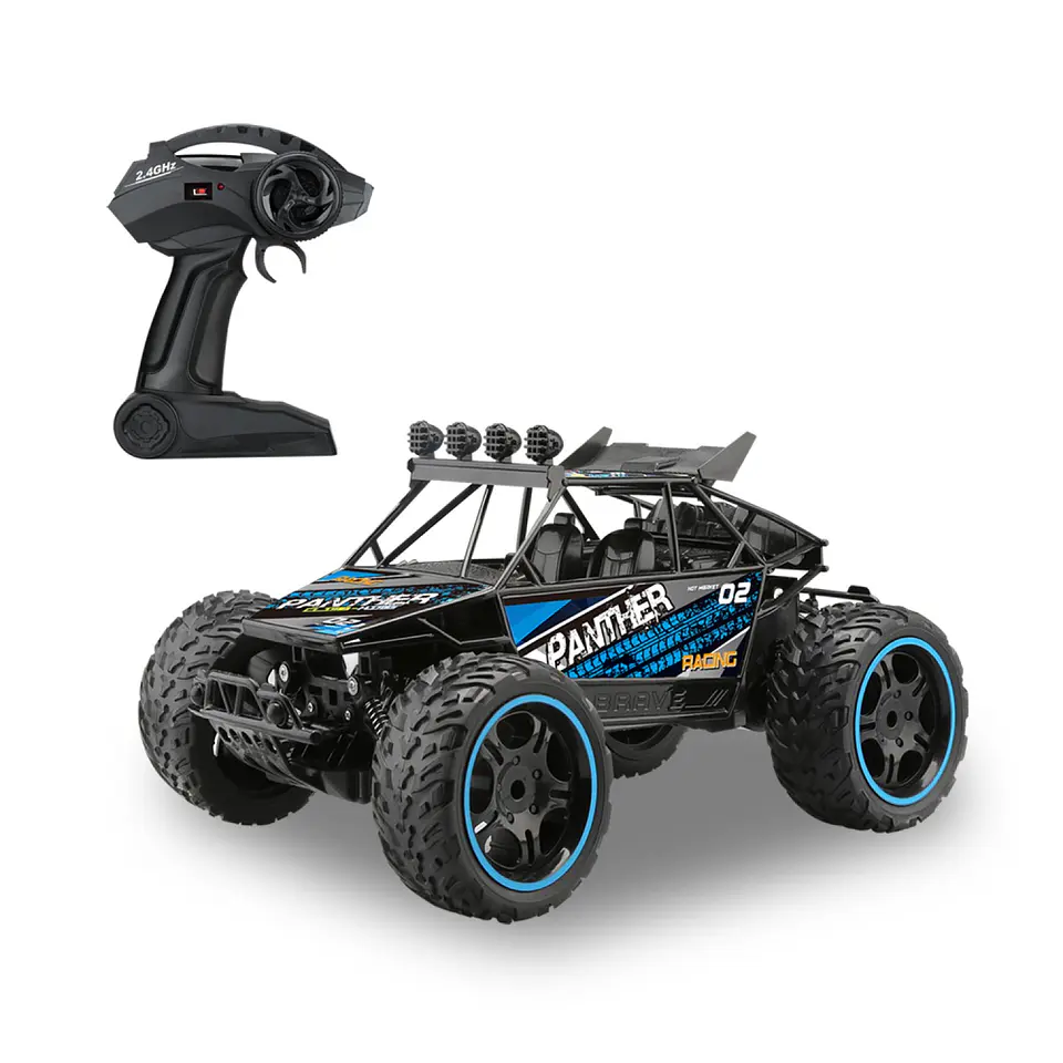 Auto Rally Racer Veloz Control Remoto 2.4G DBG1606BL Azul 1