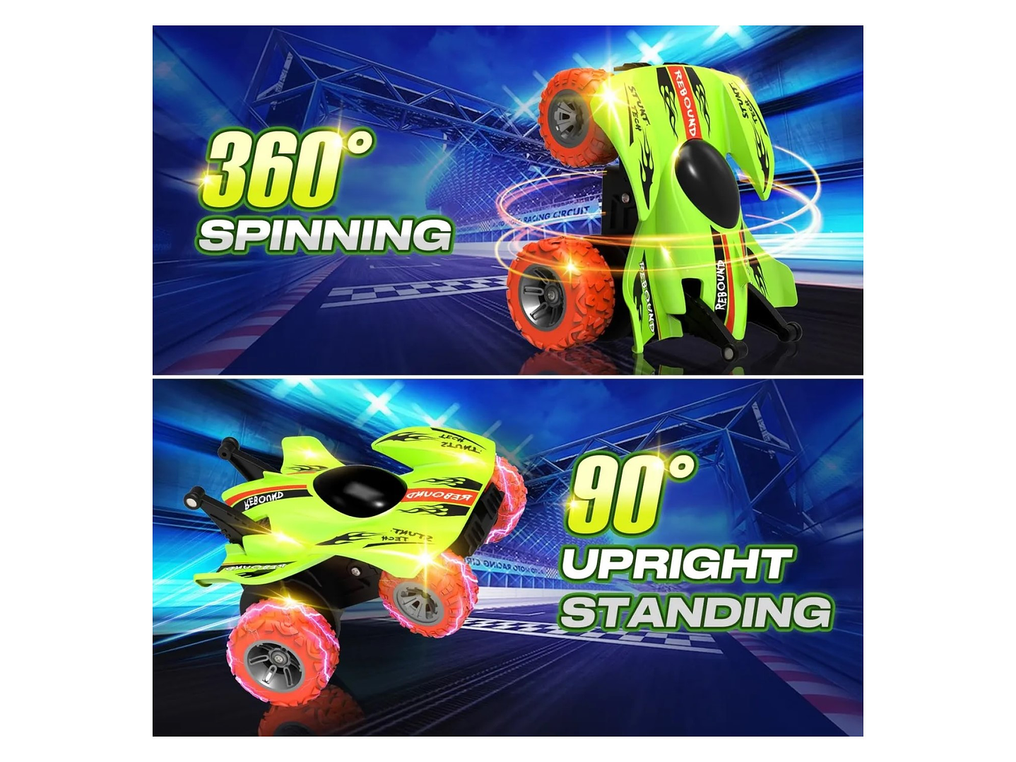 Auto de Acrobacias 360º Control Remoto 4WD 2.4G DBG1582 6