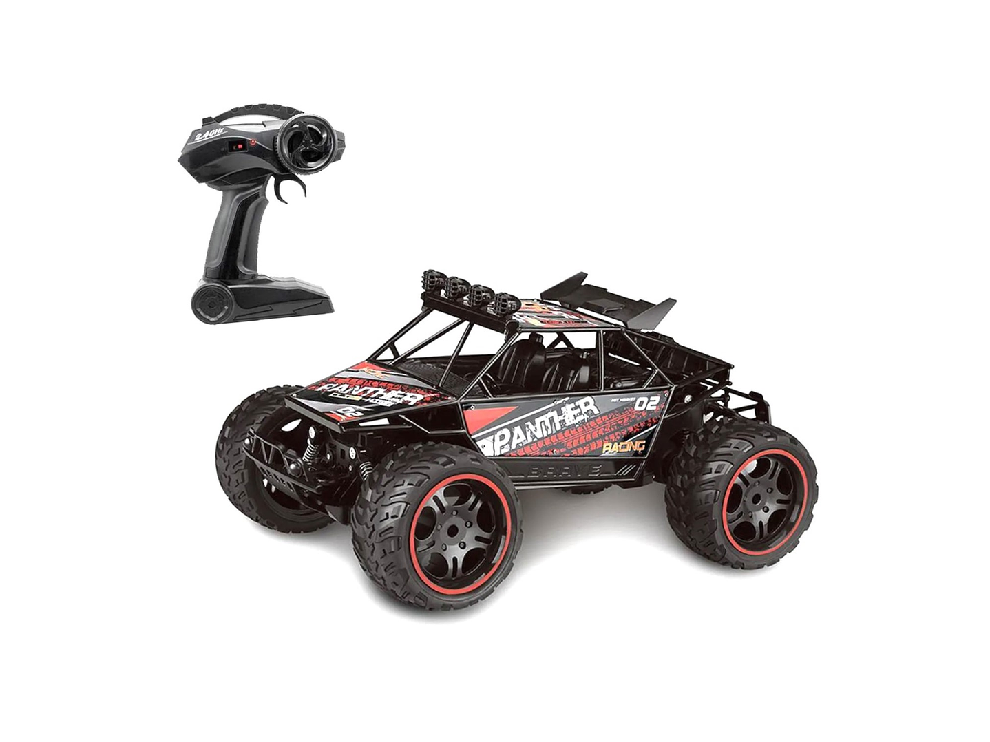 Auto Rally Racer Veloz Control Remoto 2.4G DBG1606R Rojo 1