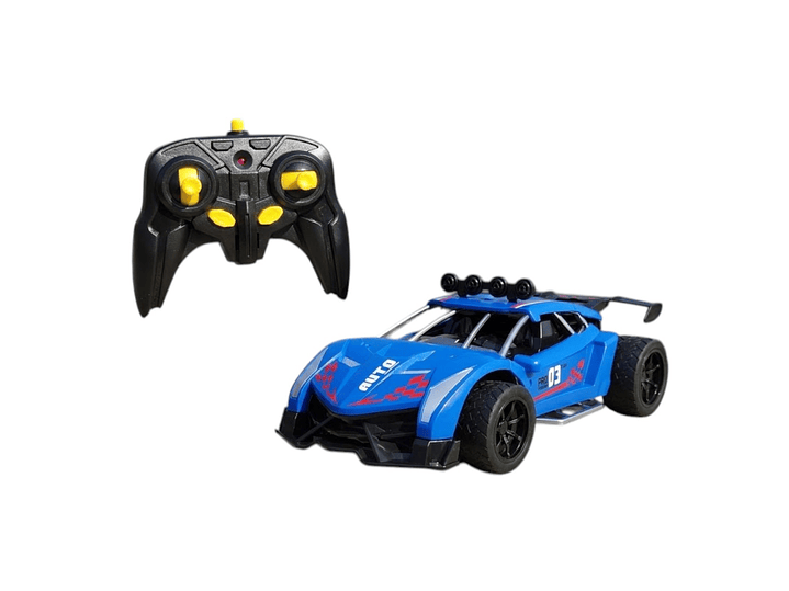 Auto de Carrera RC Luces Música Lanza Vapor DBG1579BL Azul 1