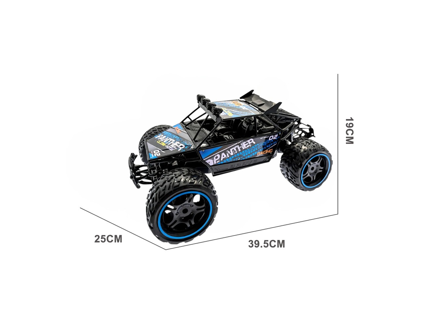 Auto Rally Racer Veloz Control Remoto 2.4G DBG1606BL Azul 6
