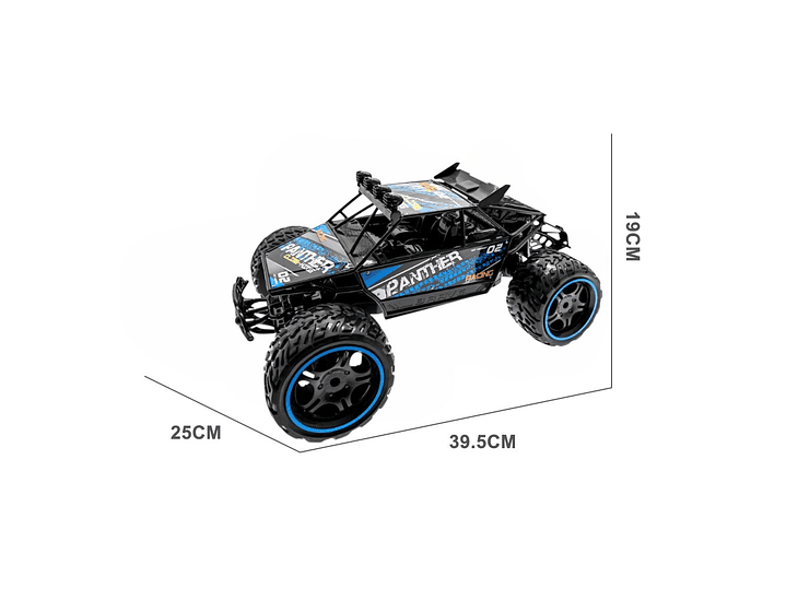 Auto Rally Racer Veloz Control Remoto 2.4G DBG1606BL Azul 6