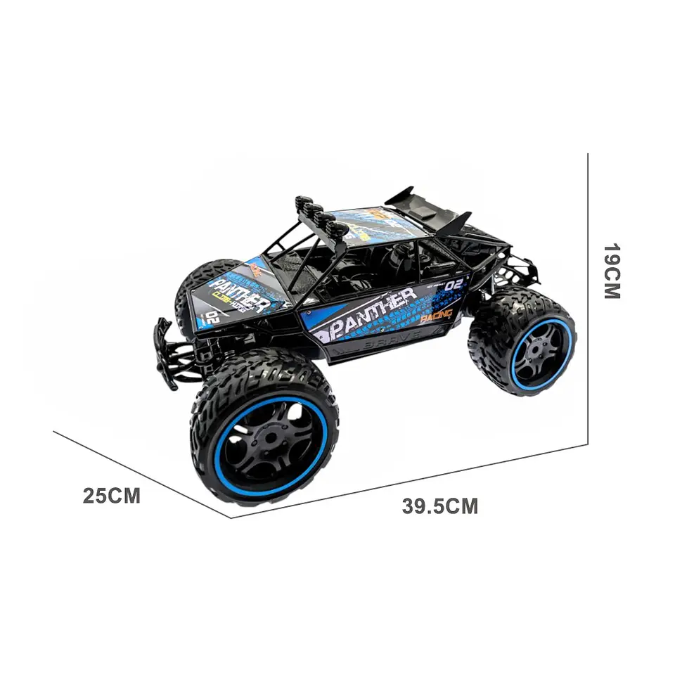 Auto Rally Racer Veloz Control Remoto 2.4G DBG1606BL Azul 6