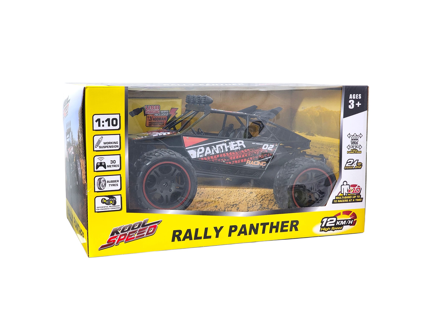 Auto Rally Racer Veloz Control Remoto 2.4G DBG1606R Rojo 7