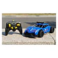 Auto de Carrera RC Luces Música Lanza Vapor DBG1579BL Azul - Miniatura 5