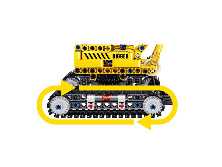 Set Bloques Armables Excavadora 310 Piezas DBG1440 4