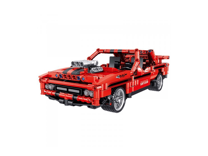 Set Bloques Armables Auto Deportivo Rojo 627 Pzas DBG1445 1