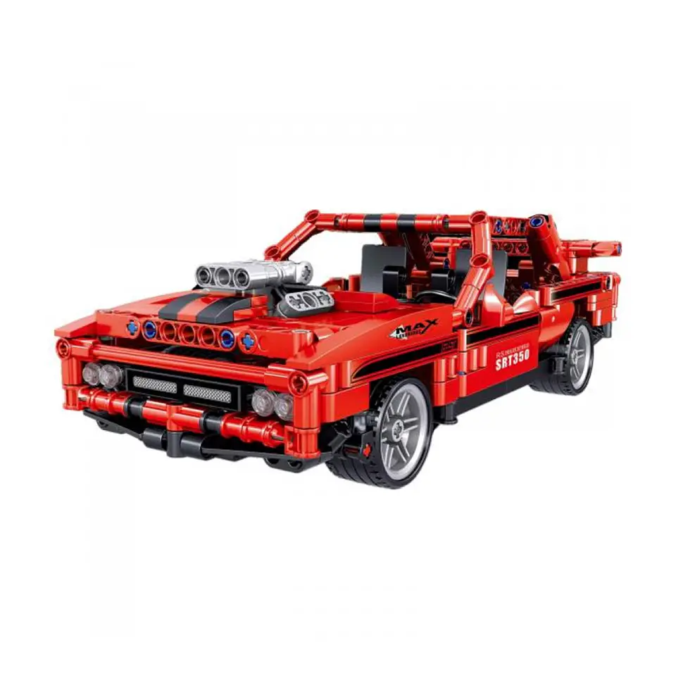 Set Bloques Armables Auto Deportivo Rojo 627 Pzas DBG1445 1
