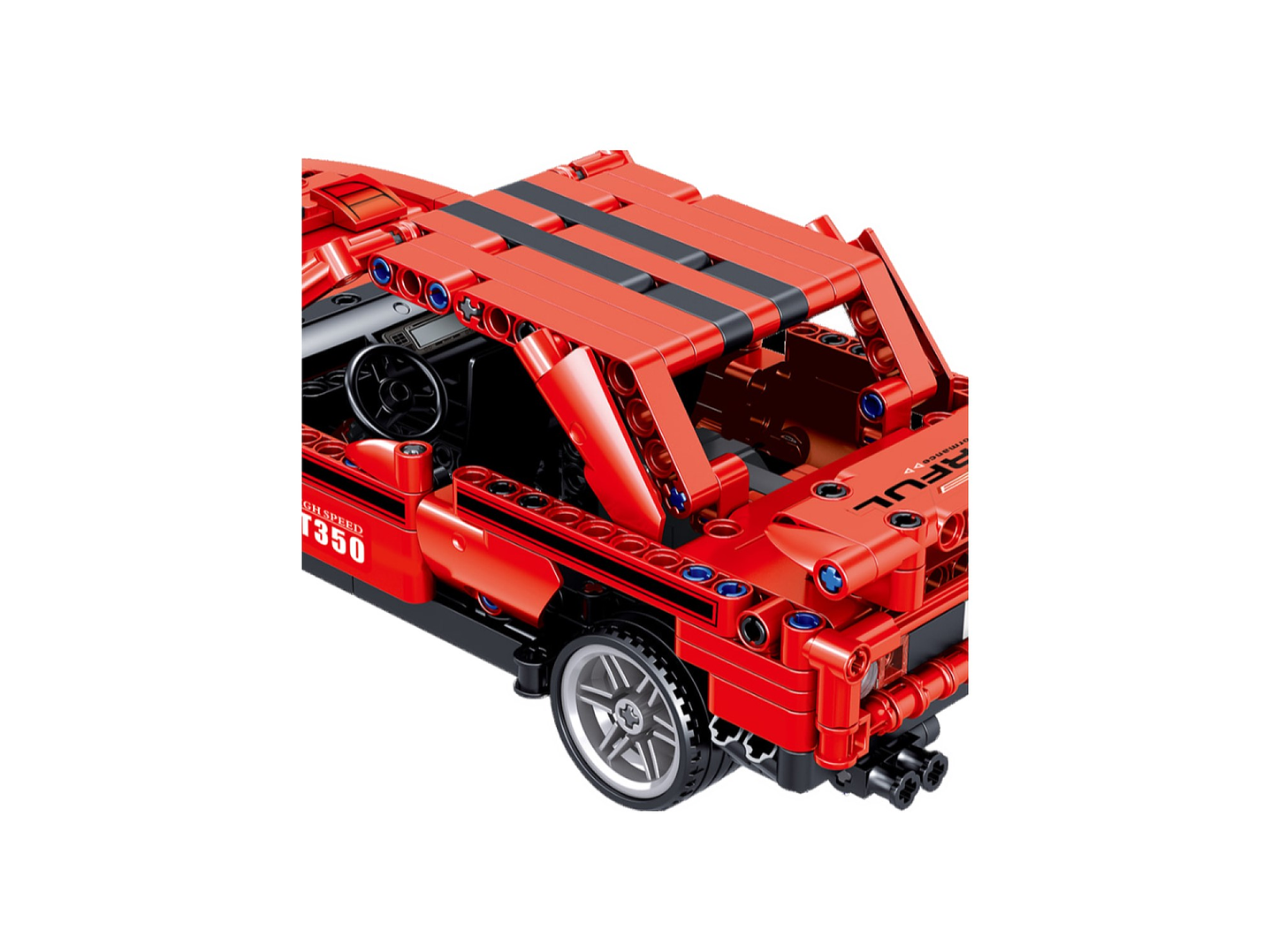 Set Bloques Armables Auto Deportivo Rojo 627 Pzas DBG1445 2