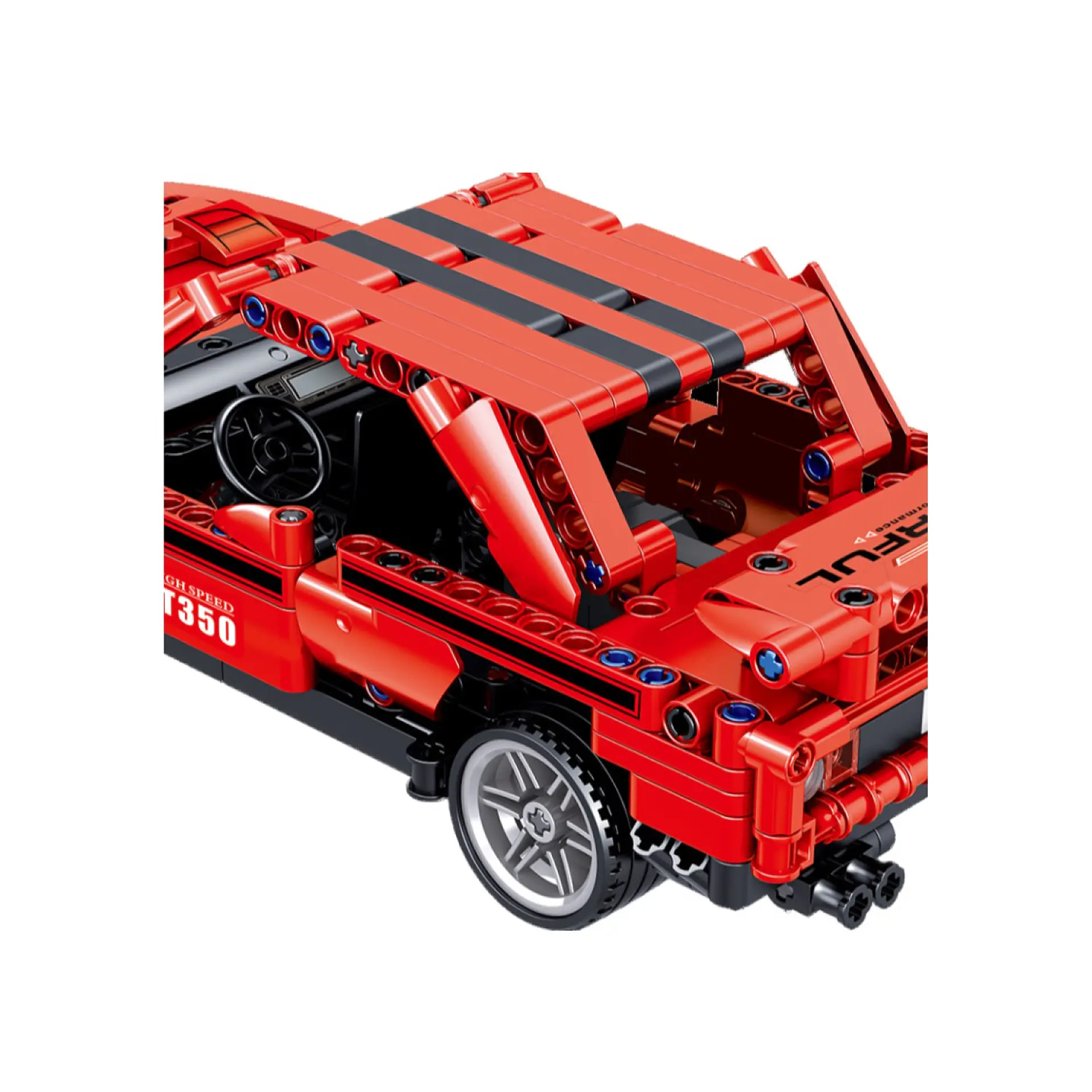 Set Bloques Armables Auto Deportivo Rojo 627 Pzas DBG1445 2