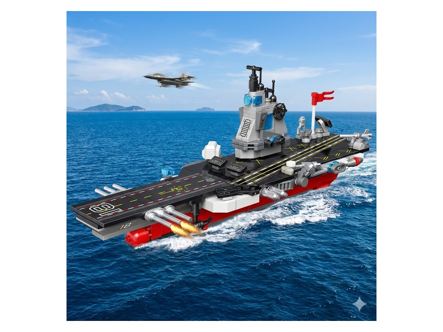 Set Bloques Armables de Portaviones 423 Pzs DBG1777 4