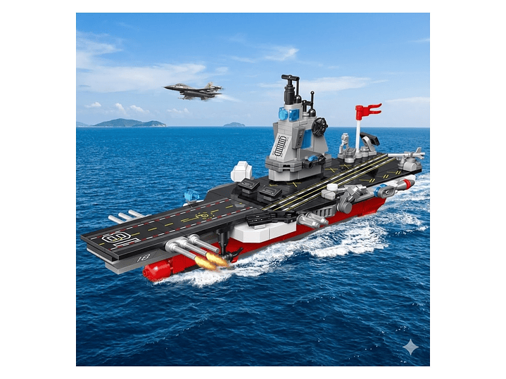 Set Bloques Armables de Portaviones 423 Pzs DBG1777 4