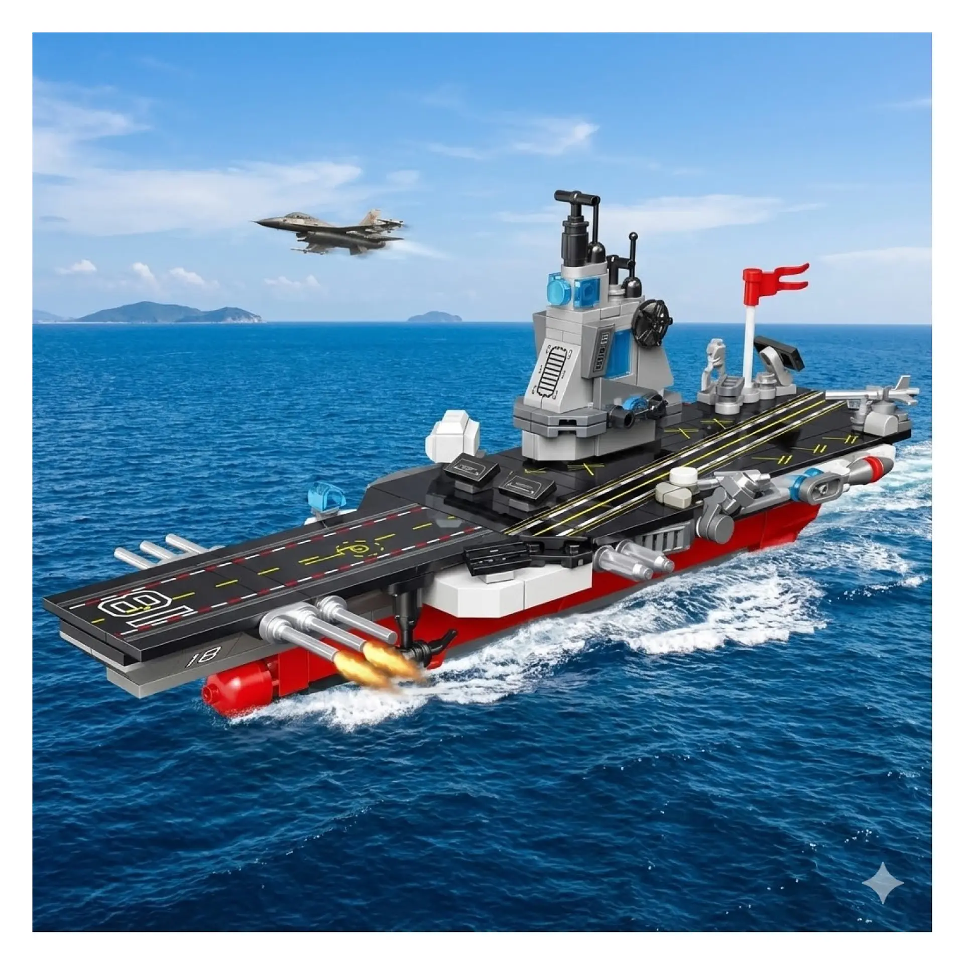 Set Bloques Armables de Portaviones 423 Pzs DBG1777 4