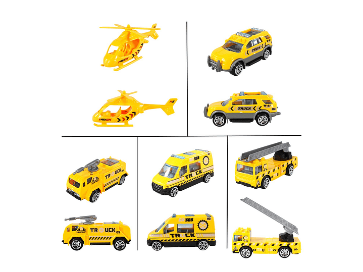 Set Armable Pista Autos 3 Niveles Estación Rescate DBG1702 4