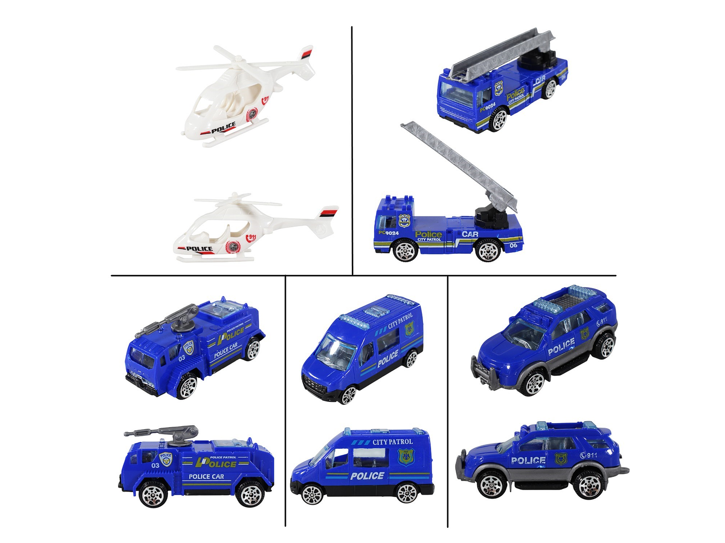 Set Armable Pista Autos 3 Niveles Garaje de Policía DBG1703 4