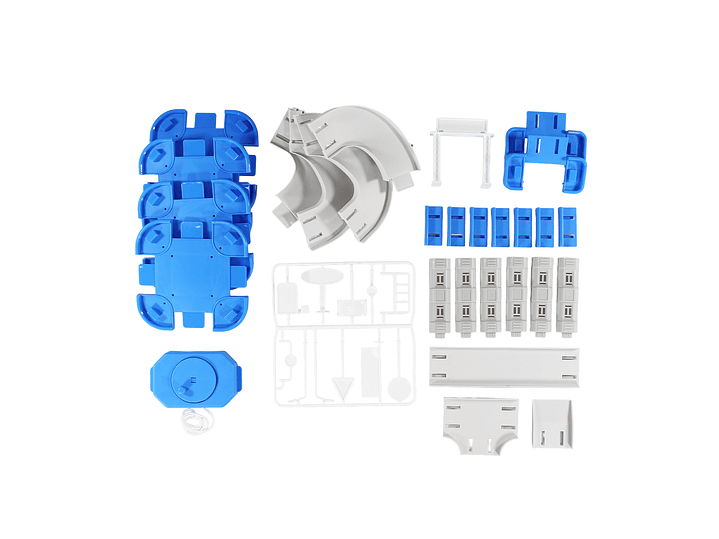 Set Armable Pista Autos 3 Niveles Garaje de Policía DBG1703 6