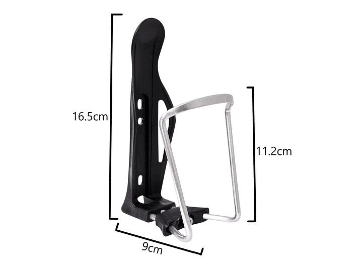 Soporte Porta Botella Ajustable para Bicicleta e18001 Plata 6